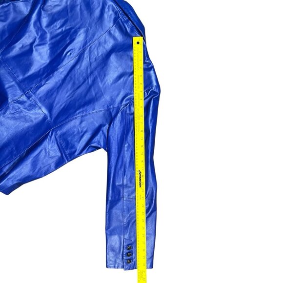 Guillaume Genuine Lined Purple Leather Jacket Sz 2xl - Picture 11 of 11